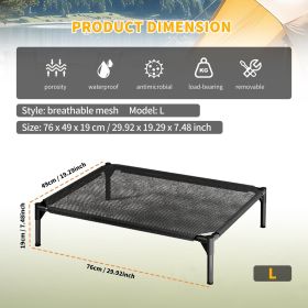 L-type mesh pet bed with ventilation and heat dissipation, stable and durable structure, suitable for small and medium-sized cats and dogs