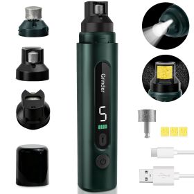 5-Speed Dog Nail Grinder, LED Display with Diamond Grinding Wheel for Large Dogs & Cats