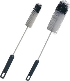 Bottle Brushes Thin Long Handle X 2, Utility Skinny Wire Cleaner Set Big Small, Bendable Flexible for Cleaning Narrow Neck Water, Beer, Wine