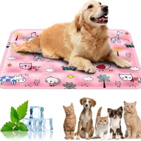 120*70cm Dog Cooling Mat, 2026 New Summer Pet Mats, Portable Pet Cooling Pad for Travel, Washable Gel Coolings Mat for Dogs and Cats Indoor Outdo