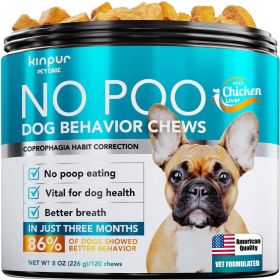 No Poo Chews For Dogs Stop Poop Eating Behavior Probiotics And Digestive Enzymes For Dogs Bad Breath Support For All Breeds Digestive And Gut Health