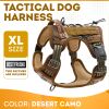 Tactical Dog Harness with Handle (X-Large), Desert Camo, 900D Nylon