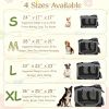 XL Collapsible Soft Dog Crate  with Mesh Windows And 3 Doors Travel Crates for Small Medium Large Dogs Pet Carrier