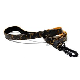 UV Printing Camouflage Embossed Pet Leash Set Is A Perfect Combination Of Style And Functionality Specially Designed For Pets' Outdoor Activities. Ev (Option: Orange-15mm)