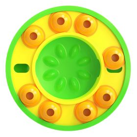 1Pc Dog Puzzle Food Feeder Slow Feeding Bowl Interactive Toy Dog Treat Dispensing Toy For IQ Training Mental Enrichment For Small Medium Large Dog Ca (Option: Green)