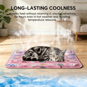 Pet Ice Cooling Mat, Self-Cooling, Reusable, Durable for Dogs & Cats. (size: XXL-PIN)
