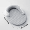 Summer Dog Bed with Raised Edge, Soft Textured Washable Pet Mat with Non-Slip Bottom for Small, Medium Dogs and Cats