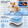 Pet Ice Cooling Mat, Self-Cooling, Reusable, Durable for Dogs & Cats.