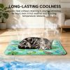 Pet Ice Cooling Mat, Self-Cooling, Reusable, Durable for Dogs & Cats.