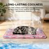 Pet Ice Cooling Mat, Self-Cooling, Reusable, Durable for Dogs & Cats.