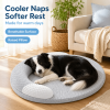 Summer Dog Bed with Raised Edge, Soft Textured Washable Pet Mat with Non-Slip Bottom for Small, Medium Dogs and Cats